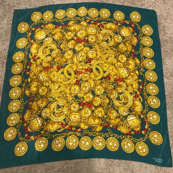 Accessories - Chanel Paris 100% silk scarf